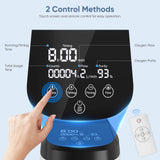 Continuous Flow Oxygen Concentrator Varon 1-8L/min 105W Pro Upgraded Oxygen Purity 96% Breathing Machine for Home