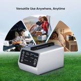 VARON 1-5L Versatile Continuous Flow Portable Oxygen Concentrator for Travel + Free Battery & Adapter