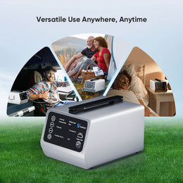 VARON 1-5L Versatile Portable Oxygen Concentrator VT-1 for Travel + Free Battery & Adapter