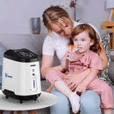 Continuous Flow Oxygen Concentrator Varon 1-8L/min 105W Pro Upgraded Oxygen Purity 96% Breathing Machine for Home