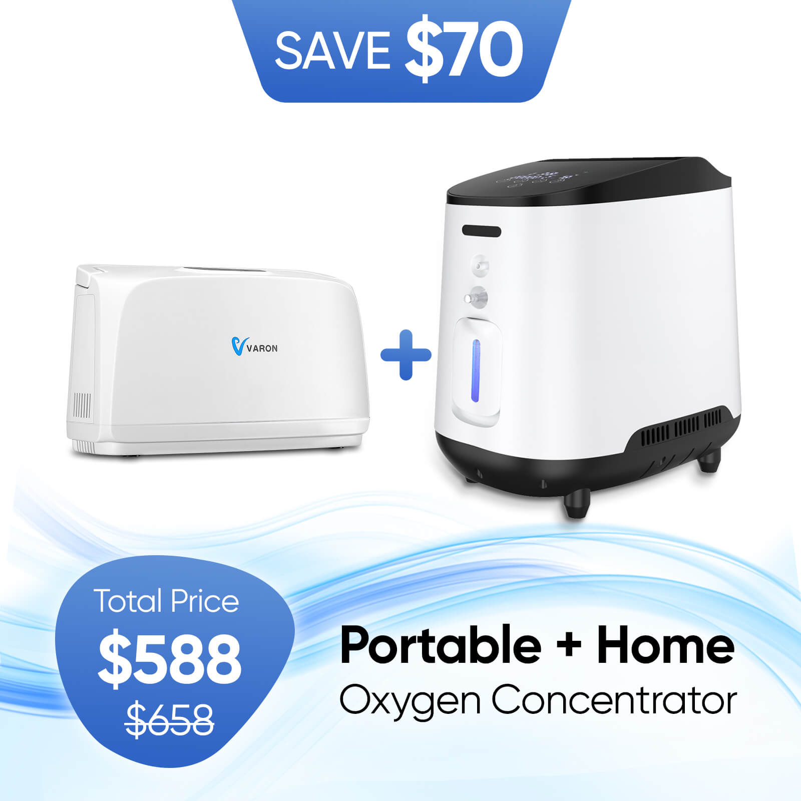O2 Condenser Portable Portable Oxygen Concentrator NT-03 + Home Oxygen Concnetrator 105W ...