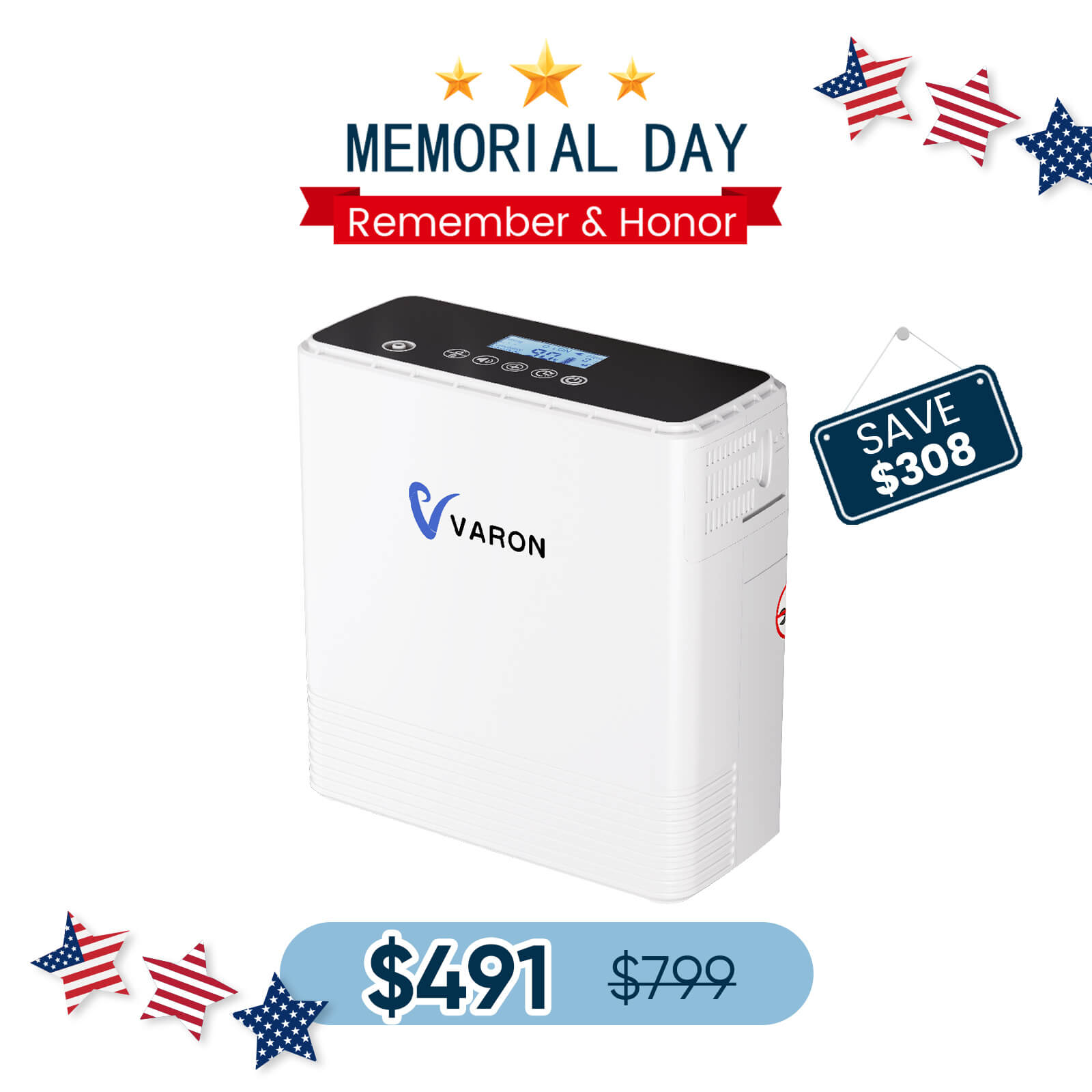 NEW  Arrival VARON 1-6L Continuous Flow Portable Oxygen Concentrator NT-06