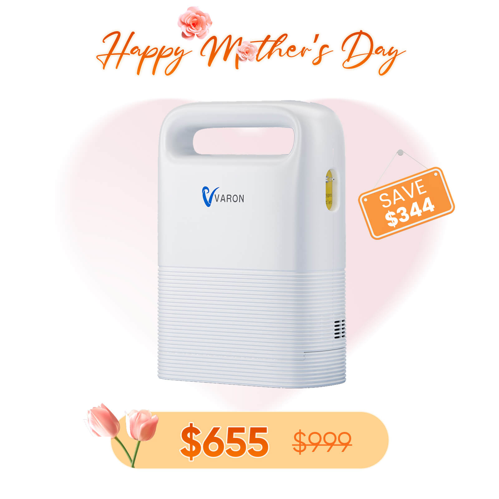 Best Selling🔥4.85lbs Lightweight 1-5L Portable Oxygen Concentrator NT-02