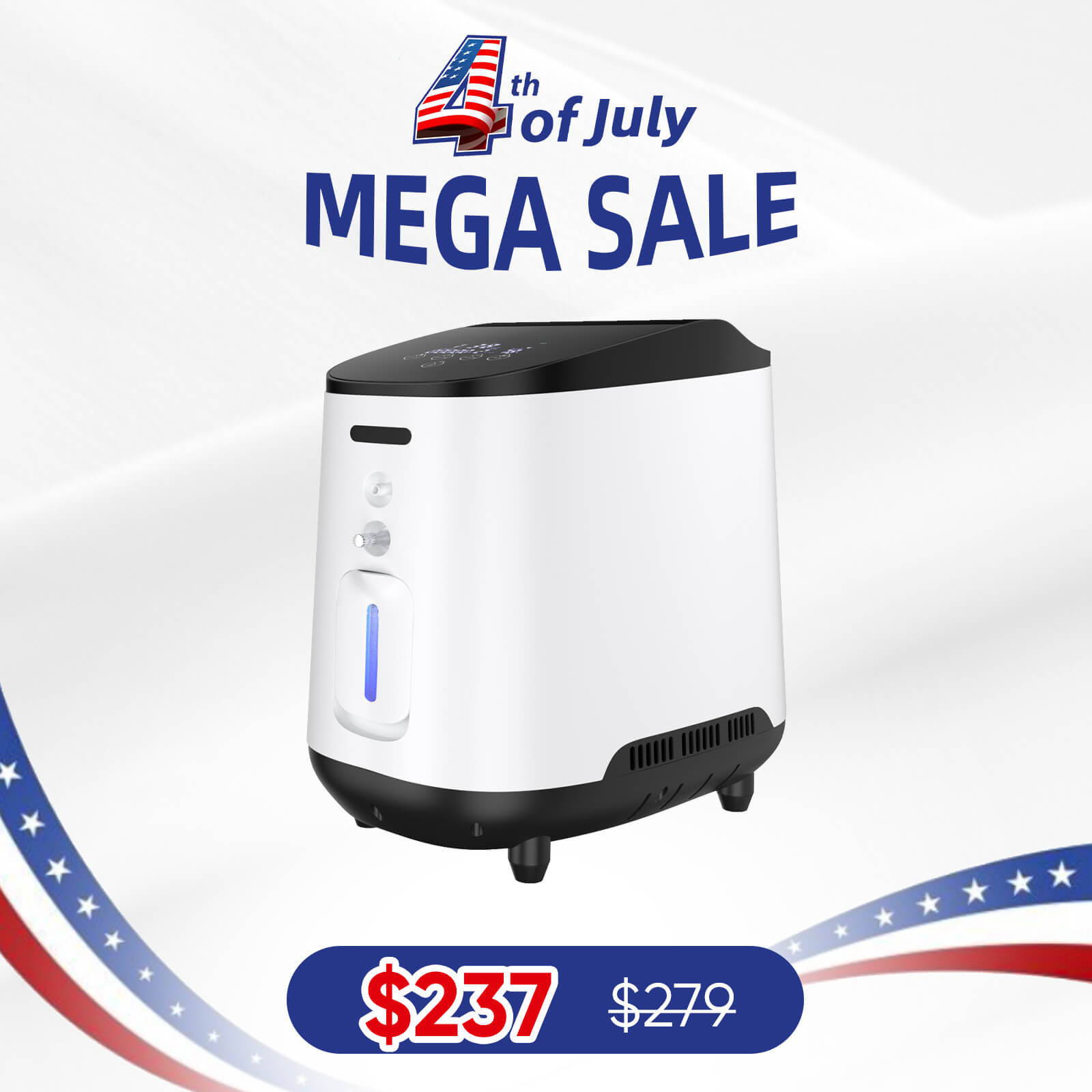 Free Shipping 1-7L/min Adjustable Home Oxygen Concentrator