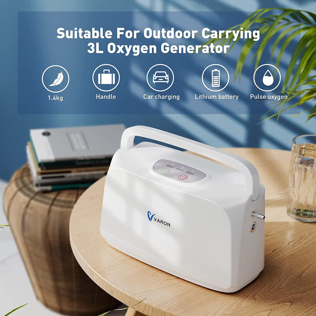 Lightest 3L/min Portable Oxygen Concentrator NT03 + An Extra battery