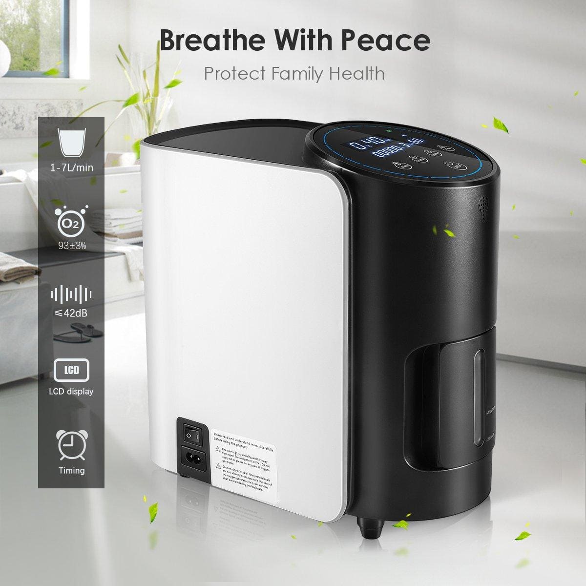 Portable Oxygen Concentrator NT-02 + Home Oxygen Concentrator 101W