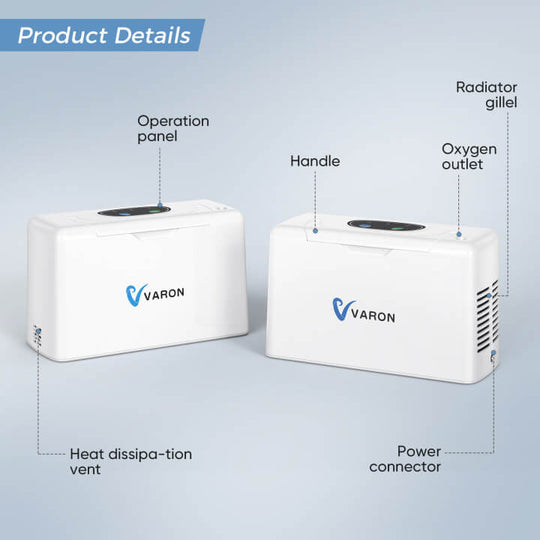 VARON 3L Continuous Flow Portable Oxygen Concentrator NT-05