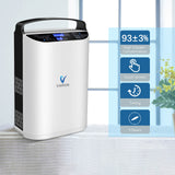 Upgraded VARON 1-5L Pulse Flow Portable Oxygen Concentrator NT-01