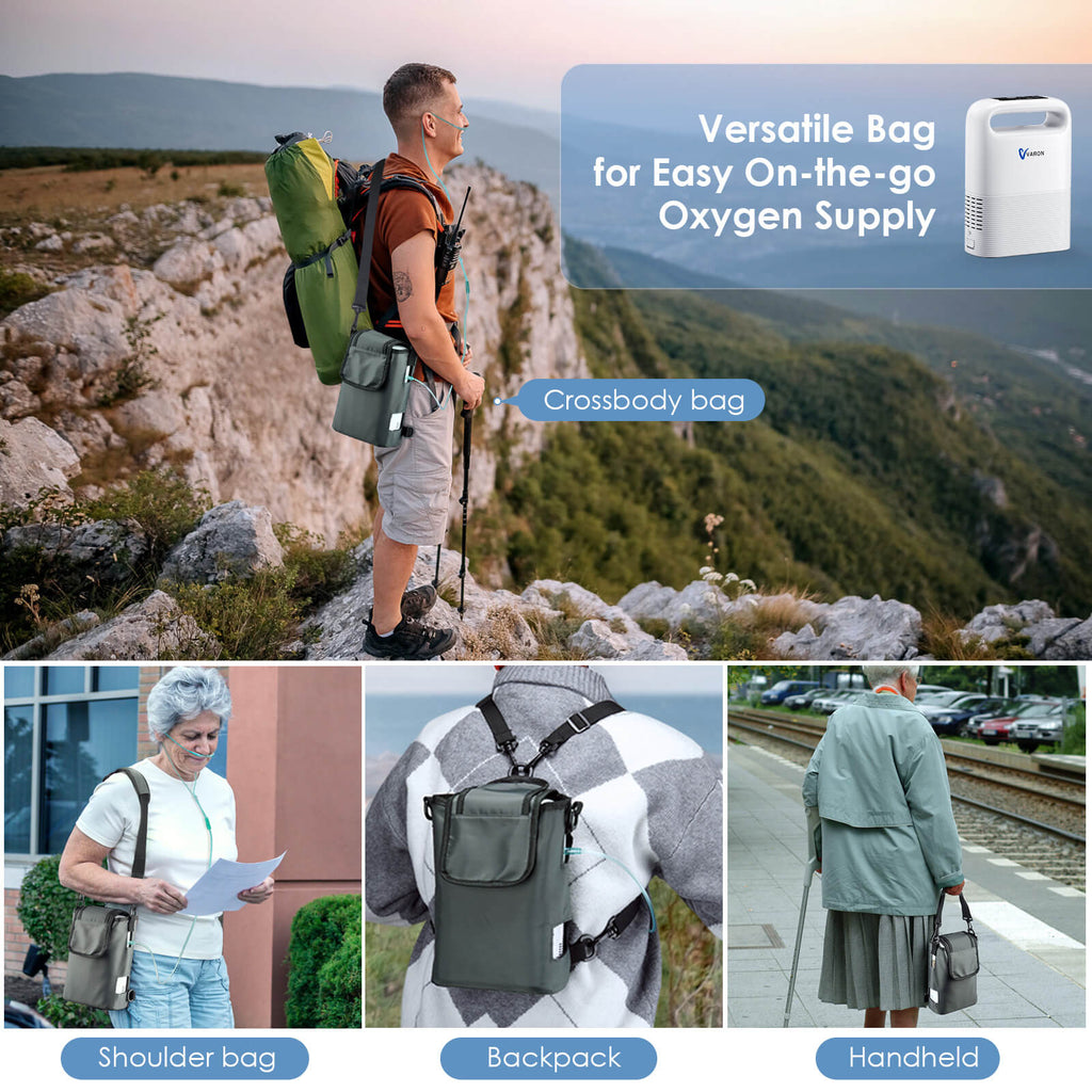 O2 Conc Portable 4.85lbs Lightweight 1-5L Portable Oxygen Concentrator NT-02 +One Extra ...