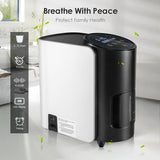 1-7L/min Adjustable Oxygen Concentrator Y-101W For Home Use-OXYGENSOLVE