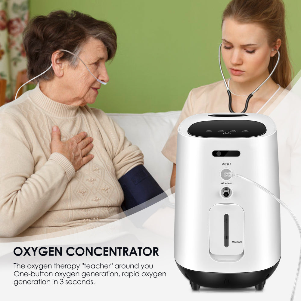 1-7L/min Adjustable Home Use Oxygen Concentrator 104W-OXYGENSOLVE